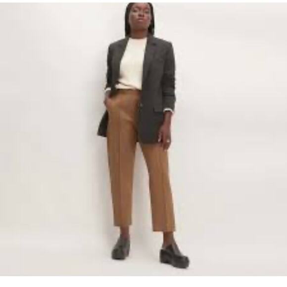 Everlane The Dream Pant Women’s Medium cotton blend pull On Elastic Waist brown - Picture 1 of 14